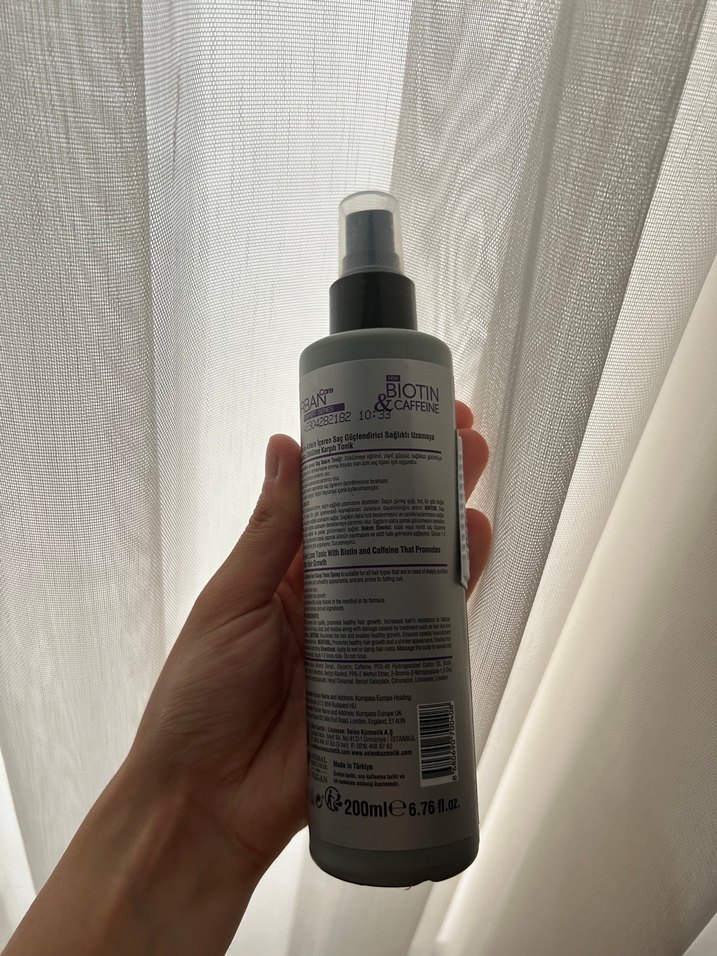 Biotin & Kafein İçeren Saç ve Saç Derisi Sprey Toniği - Görsel 3