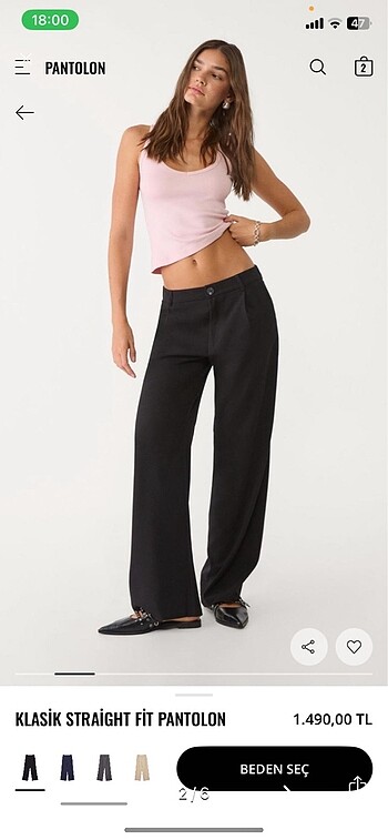 Stradivarius kumas pantolon