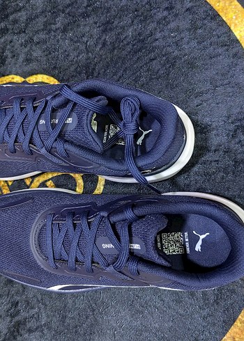 Erkek Lacivert Spor Ayakkabı Velcro Detaylı - Görsel 3