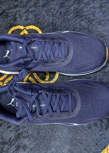 Erkek Lacivert Spor Ayakkabı Velcro Detaylı - Görsel 2