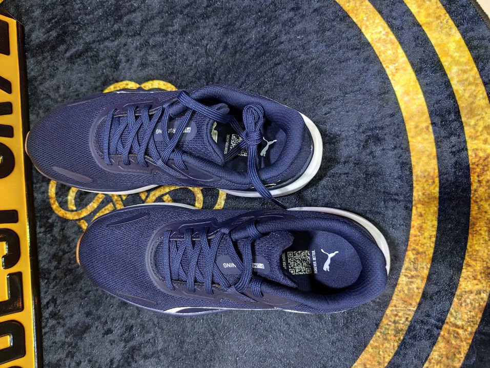 Erkek Lacivert Spor Ayakkabı Velcro Detaylı - Görsel 3