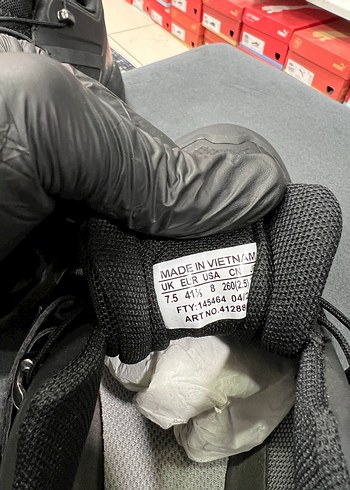 Erkek Siyah Biker Spor Ayakkabı Velcro - Görsel 7