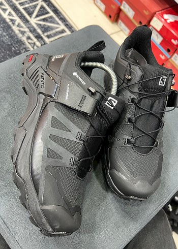 Erkek Siyah Biker Spor Ayakkabı Velcro - Görsel 5