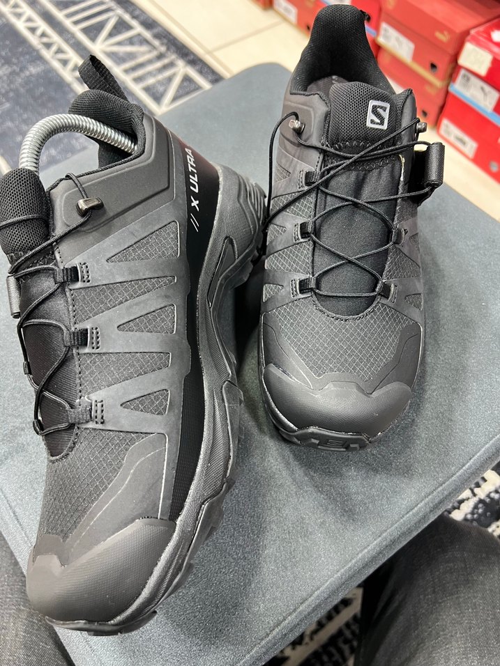 Erkek Siyah Biker Spor Ayakkabı Velcro - Görsel 2