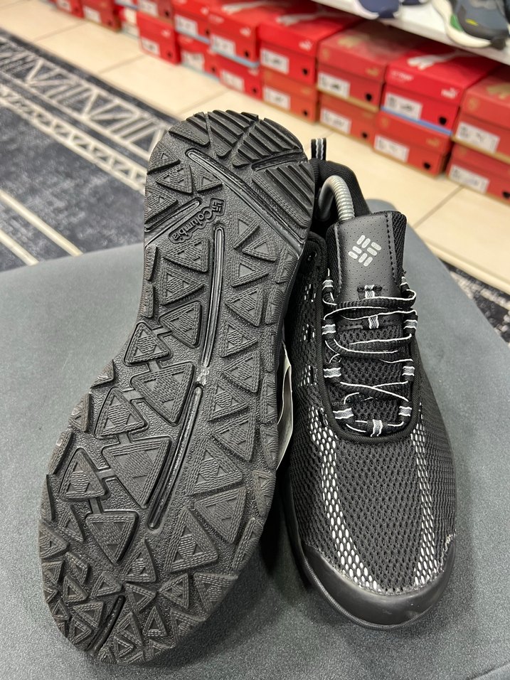 Siyah Erkek Spor Ayakkabı Velcro Kapatma - Görsel 5