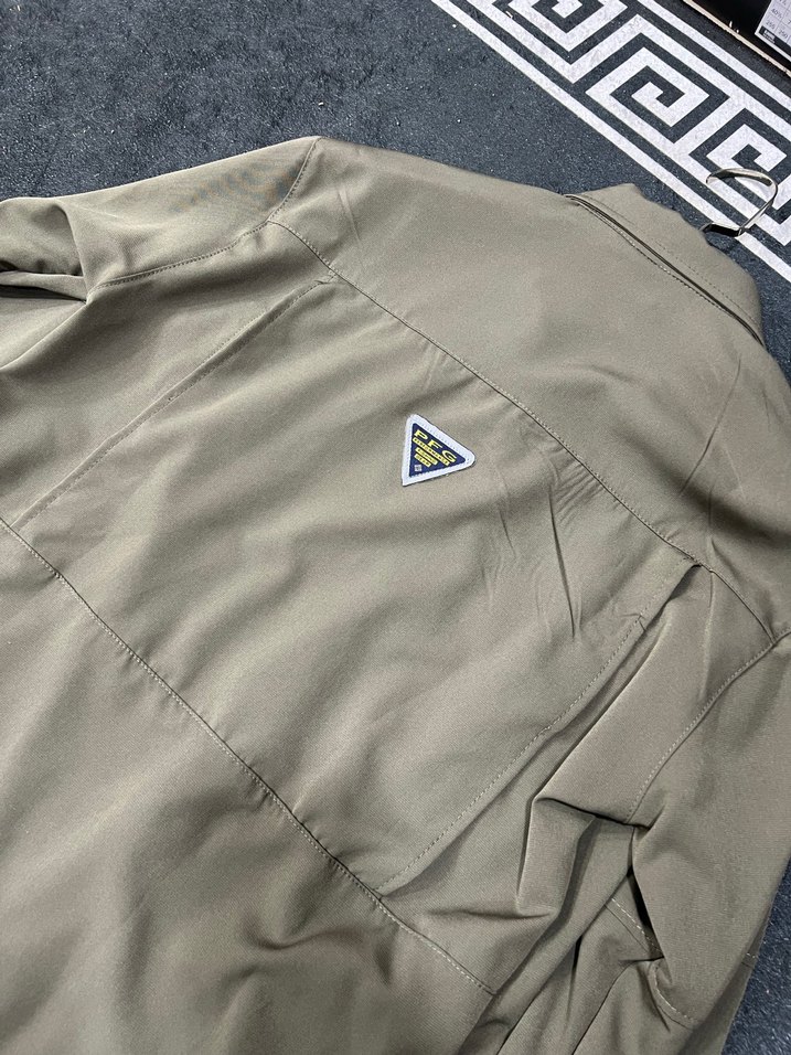 Erkek Haki Düğmeli Uzun Kollu Gömlek - Görsel 4