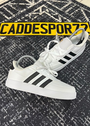 Beyaz Siyah Çizgili Erkek Spor Ayakkabı - Görsel 2