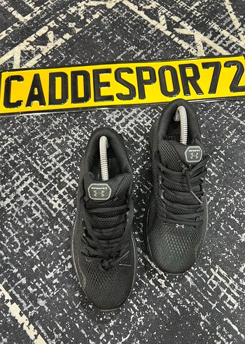 Siyah Gri Spor Erkek Sneakers Velcro - Görsel 3