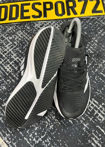 Siyah Beyaz Bağcıklı Erkek Spor Ayakkabı - Görsel 4