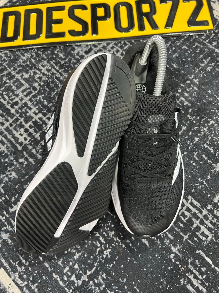 Siyah Beyaz Bağcıklı Erkek Spor Ayakkabı - Görsel 4