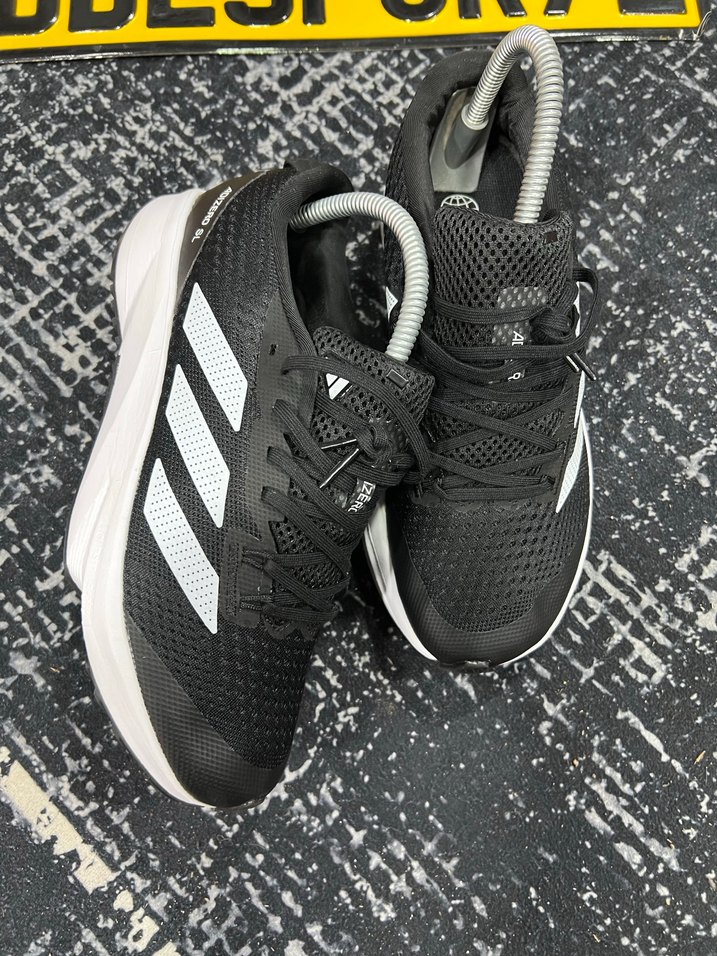 Siyah Beyaz Bağcıklı Erkek Spor Ayakkabı - Görsel 3