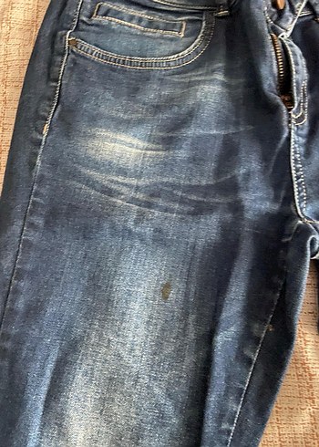 Kadın Lacivert Midi Denim Pantolon - Görsel 3