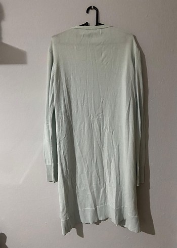 Gri Rahat Kesim Midi Kadın Hırka - Görsel 4