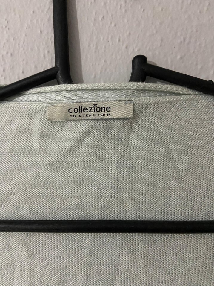 Gri Rahat Kesim Midi Kadın Hırka - Görsel 2