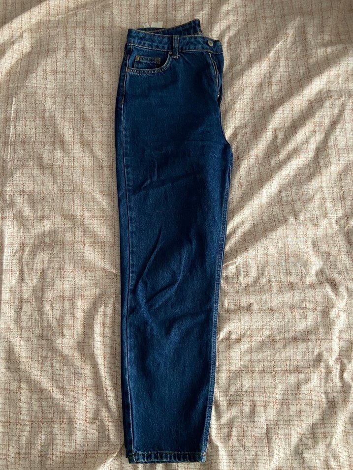 Kadın Lacivert Denim Pantolon trendyol - Görsel 2