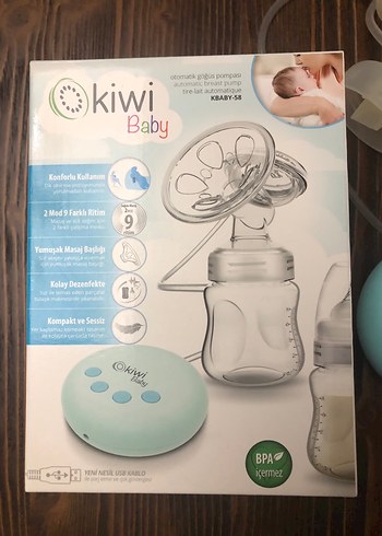 Kiwi Elektrikli Göğüs Pompası ve Biberon