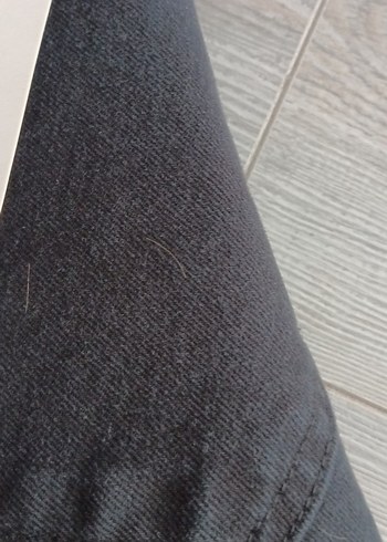 Gri Midi Kot Pantolon Yırtmaçlı - Görsel 7