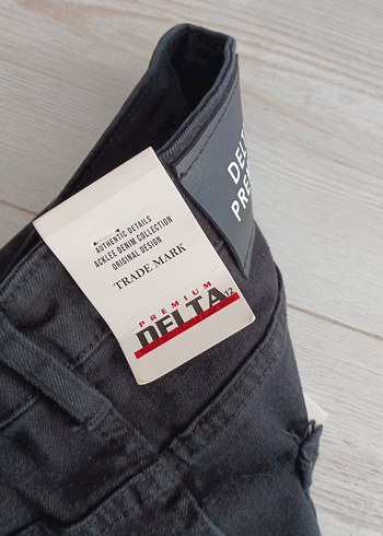 Gri Midi Kot Pantolon Yırtmaçlı - Görsel 5