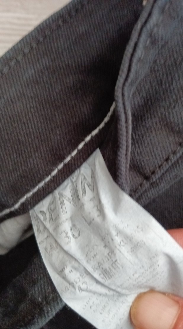 Gri Midi Kot Pantolon Yırtmaçlı - Görsel 4