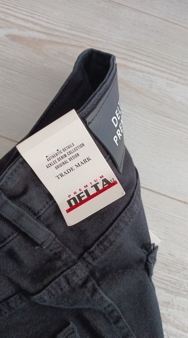 Gri Midi Kot Pantolon Yırtmaçlı - Görsel 5