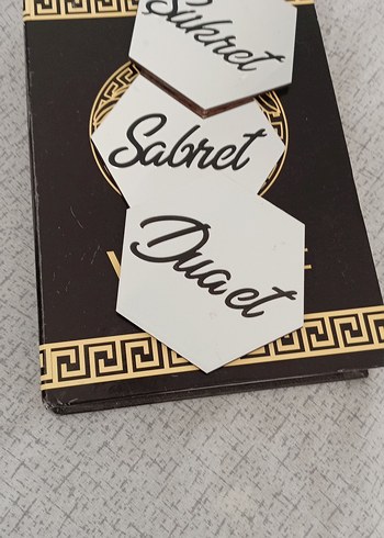 Altın Parlak Dekoratif Sabret Yazılı Ayna - Görsel 7