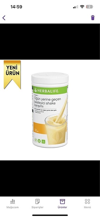 Herbalife muzlu shake