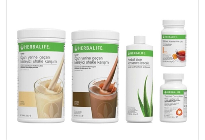 Özel herbalife set orjinal yeni ürün