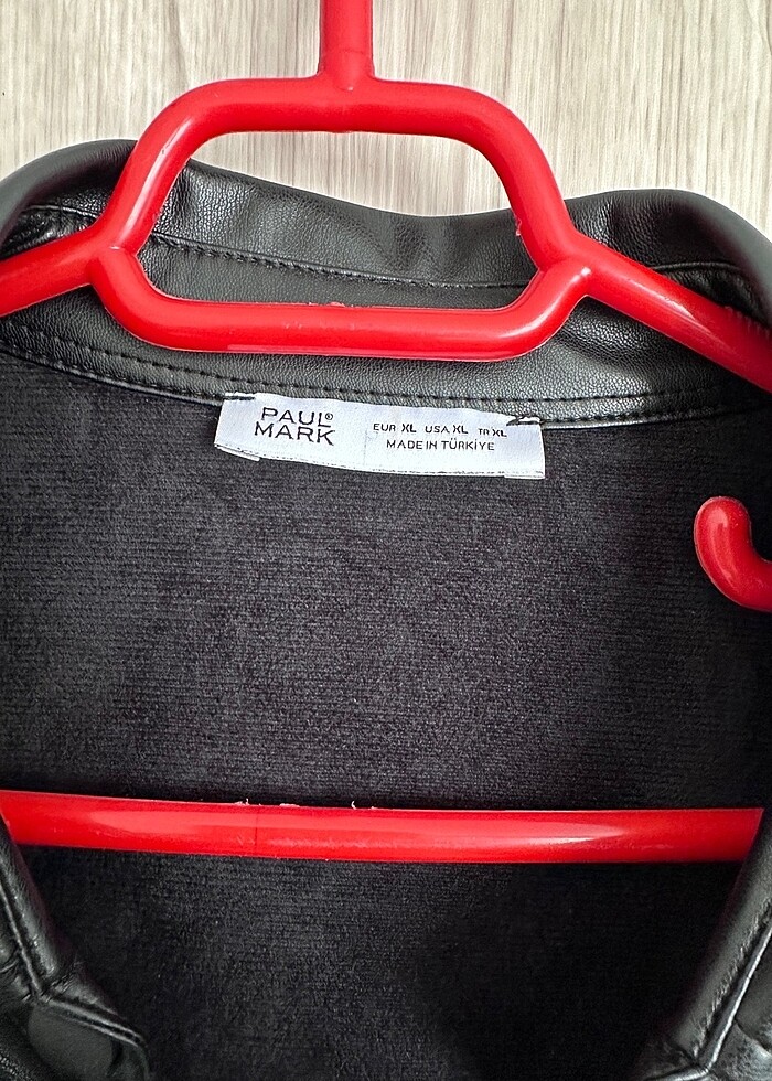 Paul Mark Siyah Deri Gömlek - Görsel 3