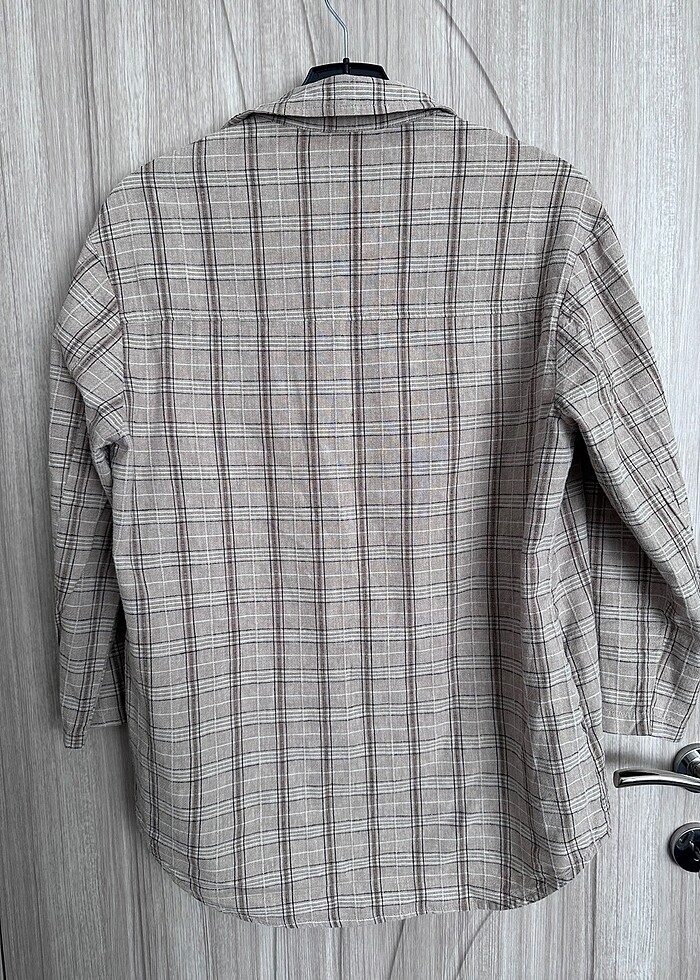 Zara marka keten gömlek/ceket - Görsel 2