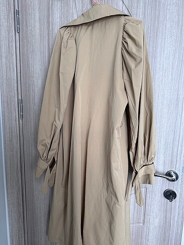 MIZALLE Balon Kol Trençkot - Görsel 2