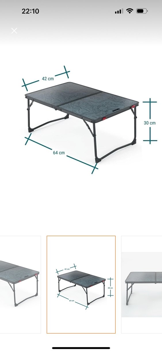 Decathlon Katlanabilir Kamp Masası - Görsel 2