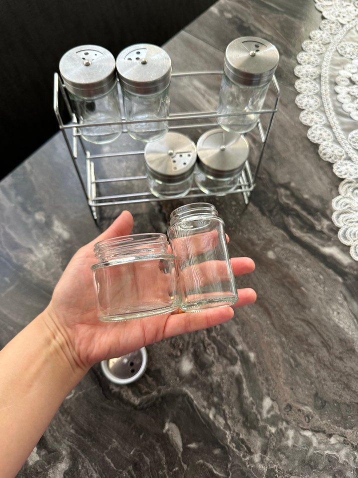 Karaca Gri Cam Baharatlık Seti Metal Standlı - Görsel 4