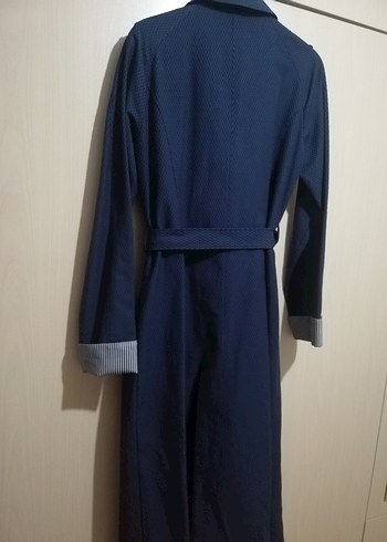 Klasik Lacivert Kadın Trençkot - Görsel 2