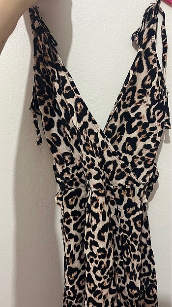 s Beden Leopar elbise