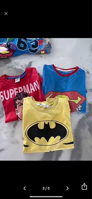 4 Yaş Beden 3-4 yaş Marvel t-shirt?ler