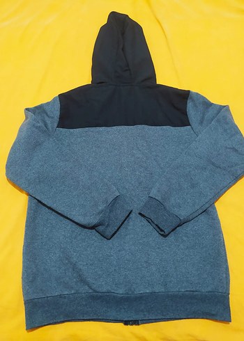 Lc Waikiki Gri Kapüşonlu Fermuarlı Erkek Sweatshirt - Görsel 2