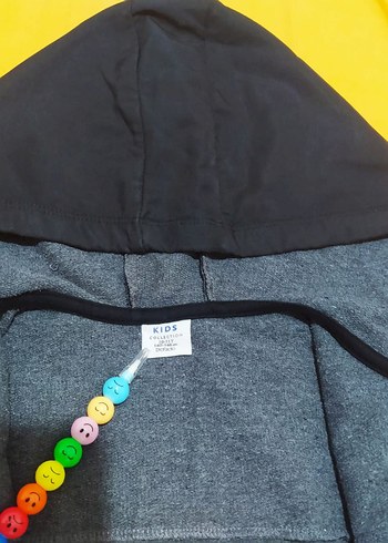Lc Waikiki Gri Kapüşonlu Fermuarlı Erkek Sweatshirt - Görsel 4