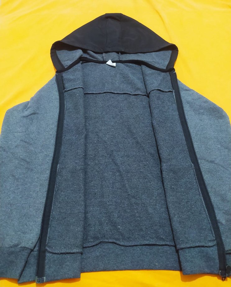 Lc Waikiki Gri Kapüşonlu Fermuarlı Erkek Sweatshirt - Görsel 5