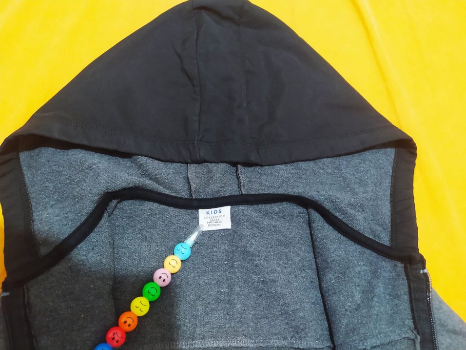Lc Waikiki Gri Kapüşonlu Fermuarlı Erkek Sweatshirt - Görsel 4