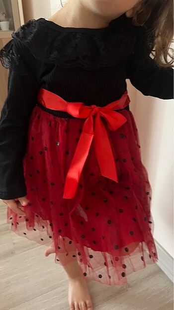 Kız çocuk Mickey Mouse elbise