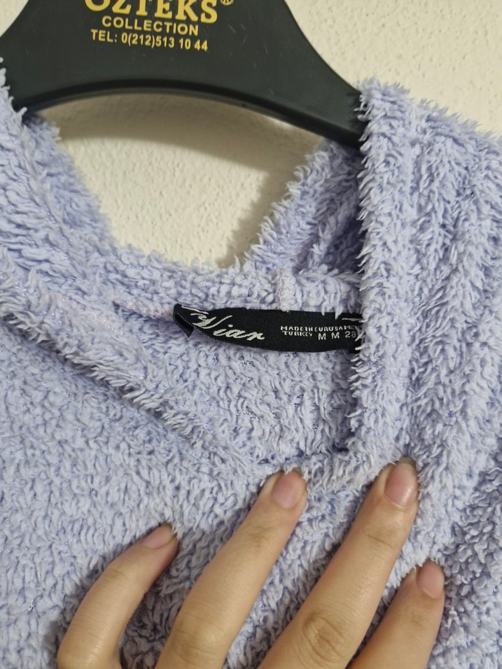 Kadın Midi Boy Rahat Triko Kazak - Görsel 3