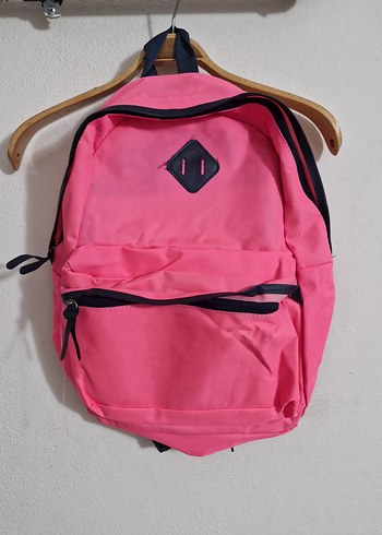 Pembe Fermuarlı Kadın Sırt Çantası - Görsel 2
