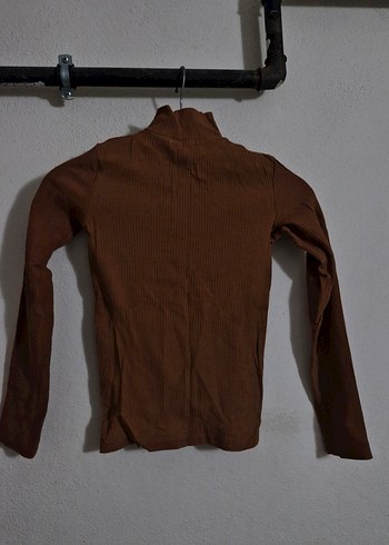 Kahverengi Kadın Boğazlı İnce Triko - Görsel 7