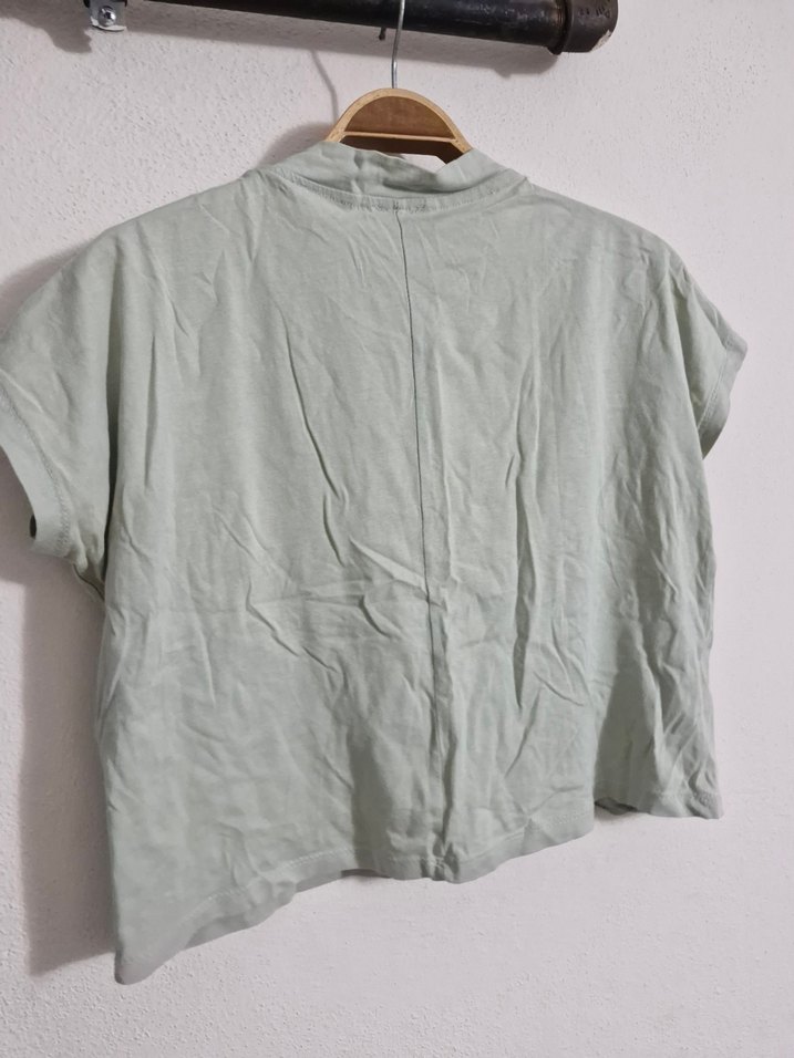 Kadın Yeşil  Kısa Kollu Tişört - Görsel 4