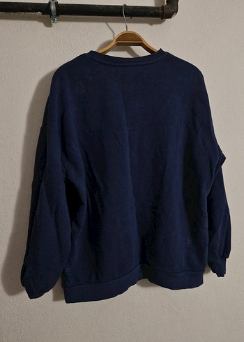 Kadın Lacivert Bisiklet Yaka Sweatshirt - Görsel 7