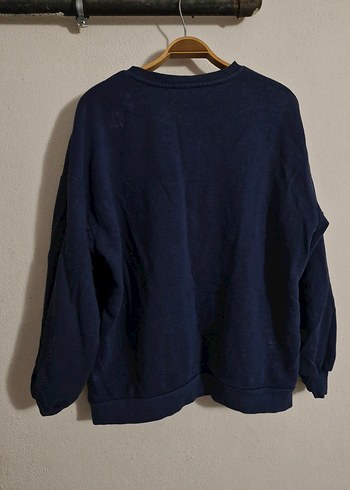 Kadın Lacivert Bisiklet Yaka Sweatshirt - Görsel 6