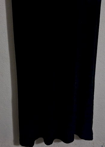 Kadın Siyah Kısa Kollu Uzun Elbise - Görsel 6