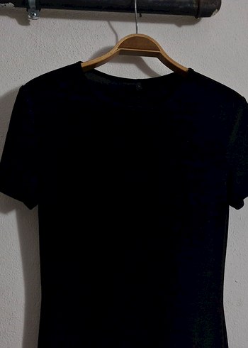 Kadın Siyah Kısa Kollu Uzun Elbise - Görsel 4