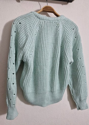 Pastel Renkli Örgü Kadın Kazak - Görsel 6