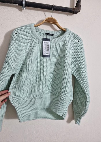 Pastel Renkli Örgü Kadın Kazak - Görsel 2